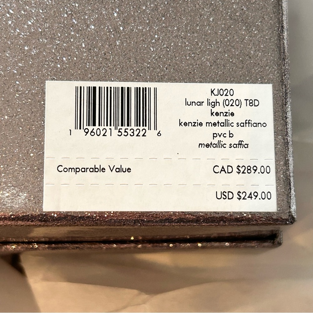 Kate Spade ♠️ Kenzie Boxed Metallic Large Continental Wallet in Lunar Light - Picture 7 of 11